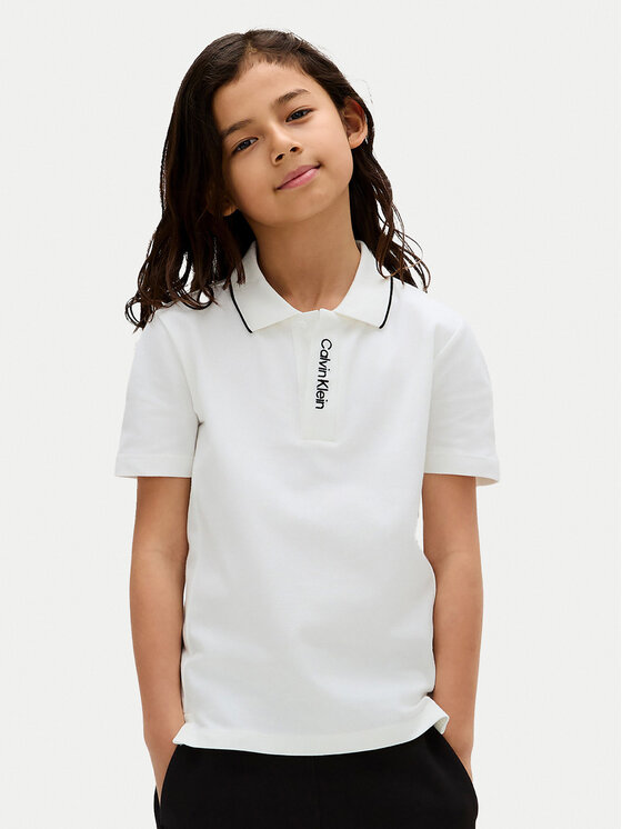 Calvin Klein Jeans Calvin Klein Jeans Polo Embro Logo IB0IB02542 D Blanco Regular Fit