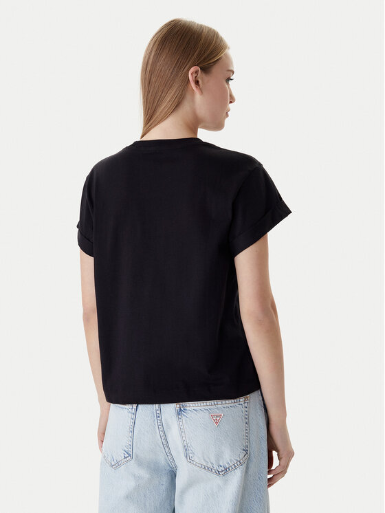 Guess Guess Футболка W6RI30 I3Z14 Чорний Regular Fit