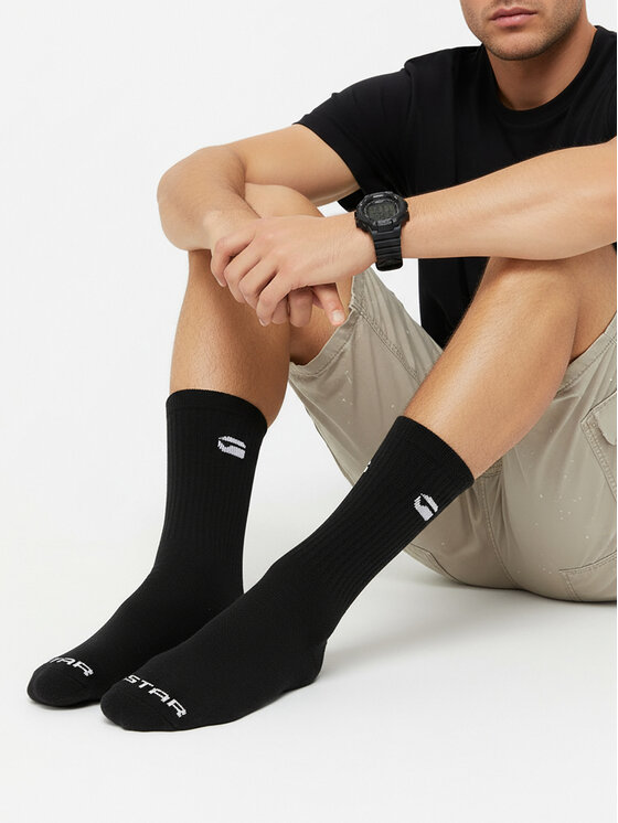 G-STAR Довгі шкарпетки G-STAR CEO_AS_G-STAR_313_W_AW26 (3-PACK) Чорний
