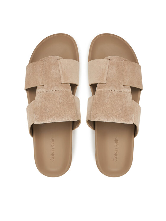 Calvin Klein Ciabatte Calvin Klein Lug Sandal Double T Su HM0HM01800 Marrone