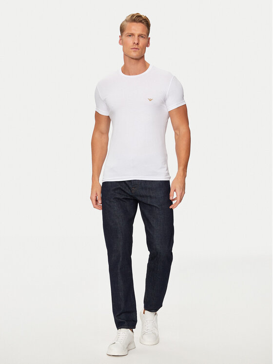 Emporio Armani Underwear Emporio Armani Underwear Marškinėliai 111035 4F512 00010 Balta Slim Fit