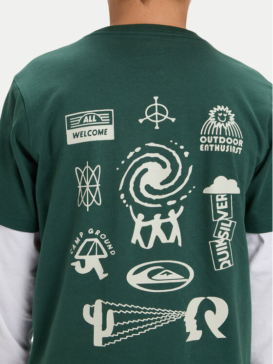 Quiksilver Quiksilver Футболка Hw Welcome All EQBZT04913 Кольоровий Regular Fit