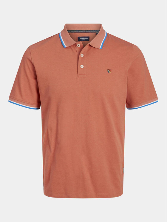 Jack & Jones Jack & Jones Поло Bluwin 12169064 Оранжевий Regular Fit