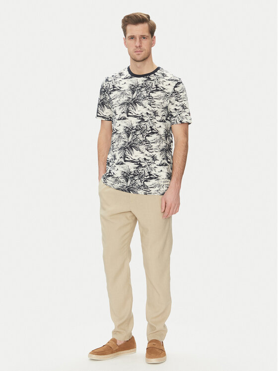 Tommy Hilfiger Tommy Hilfiger Camiseta Summer MW0MW38933 Crema Slim Fit