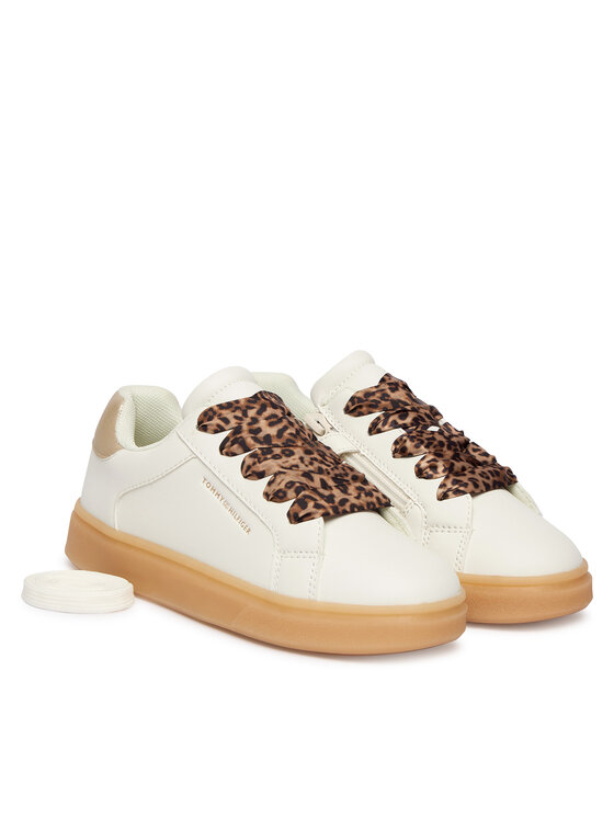 Tommy Hilfiger Sneakersy Tommy Hilfiger T1A9-34230-1355X024 S Écru