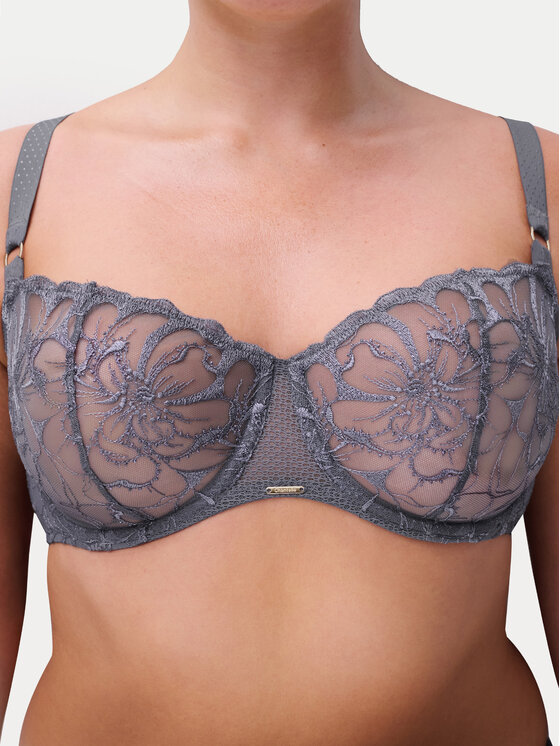 Chantelle Chantelle Sujetador balconette Fleurs C12M50 Gris