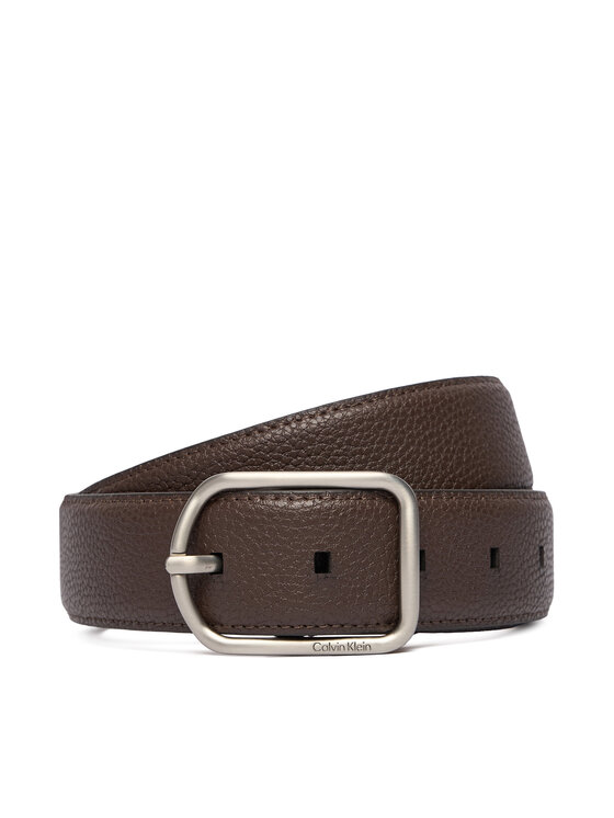 Calvin Klein Muški remen Calvin Klein Round Buckle 35Mm LV04D7024G Smeđa