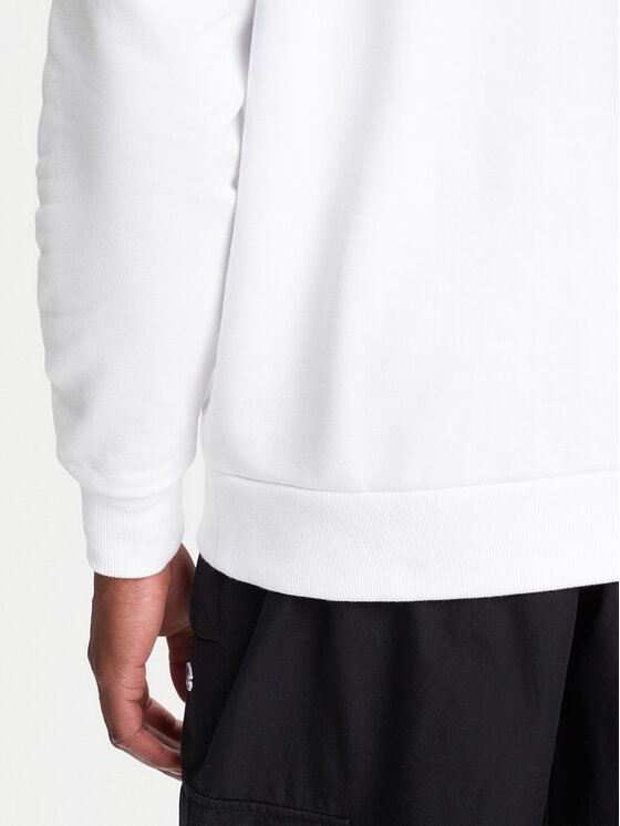 Kappa Kappa Felpa Authentic Nymphe 321Y1MW Bianco Comfort Fit
