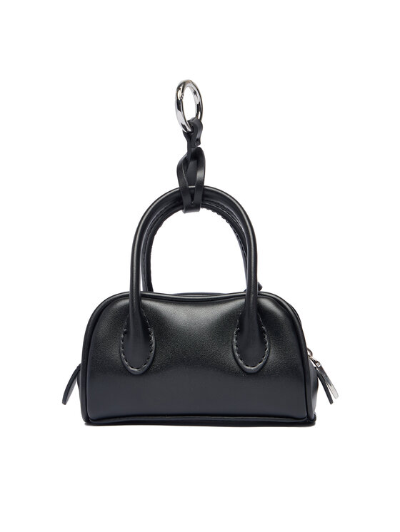 Calvin Klein Puzdro na kľúče Calvin Klein Emblem Trio Mini Bag Charm LV04F1315G Čierna