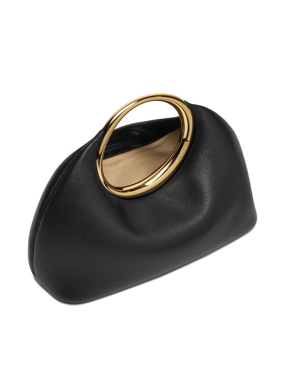 JACQUEMUS Kabelka JACQUEMUS Mini ring handbag 241BA395 Černá