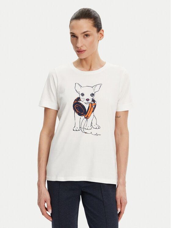 Olsen Olsen Футболка 11105029 Білий Slim Fit