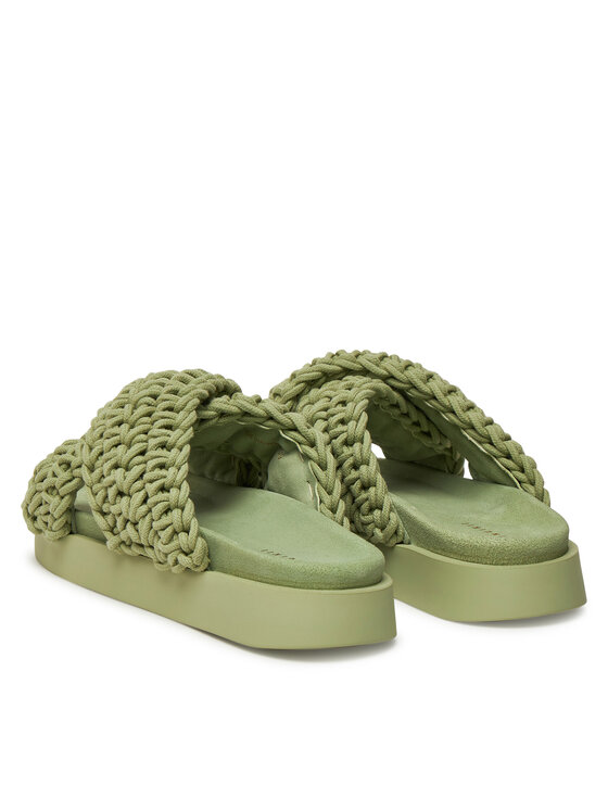Inuikii Шльопанці Inuikii Woven 70104-105 Зелений