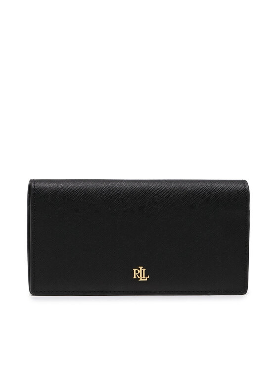 LAUREN RALPH LAUREN Denarnica LAUREN RALPH LAUREN Slim Wallet Wlt Med 432802917009 Črna