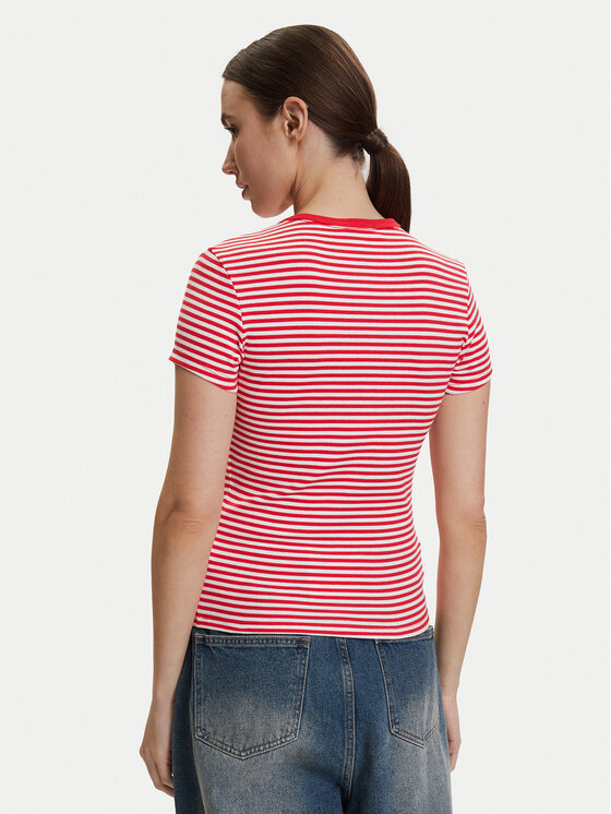 Tommy Jeans Tommy Jeans Camiseta DW0DW17383 Rojo Slim Fit