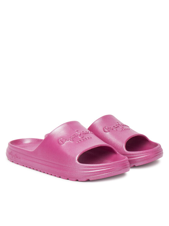 Pepe Jeans Шльопанці Pepe Jeans Beach Slidemet PLS70165 Рожевий