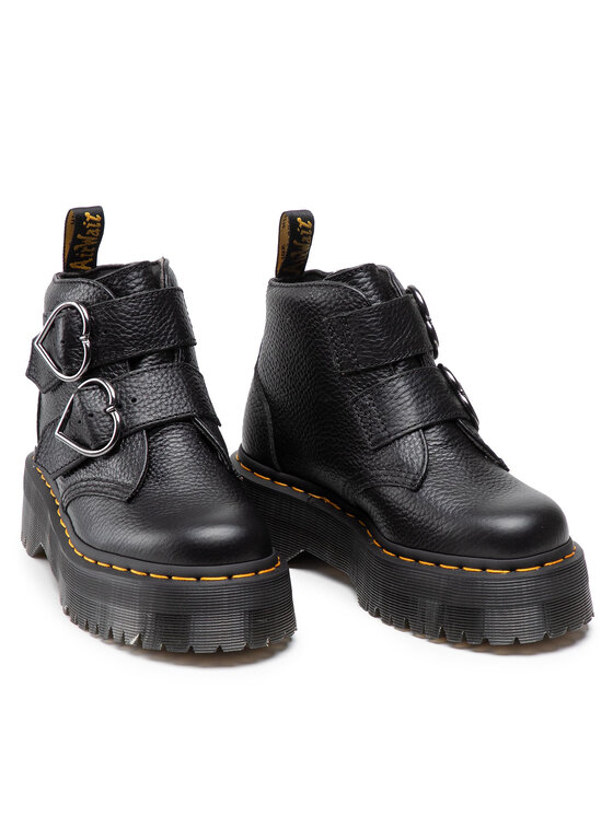 Dr. Martens Škornji Dr. Martens Devon Heart 26439001 Črna