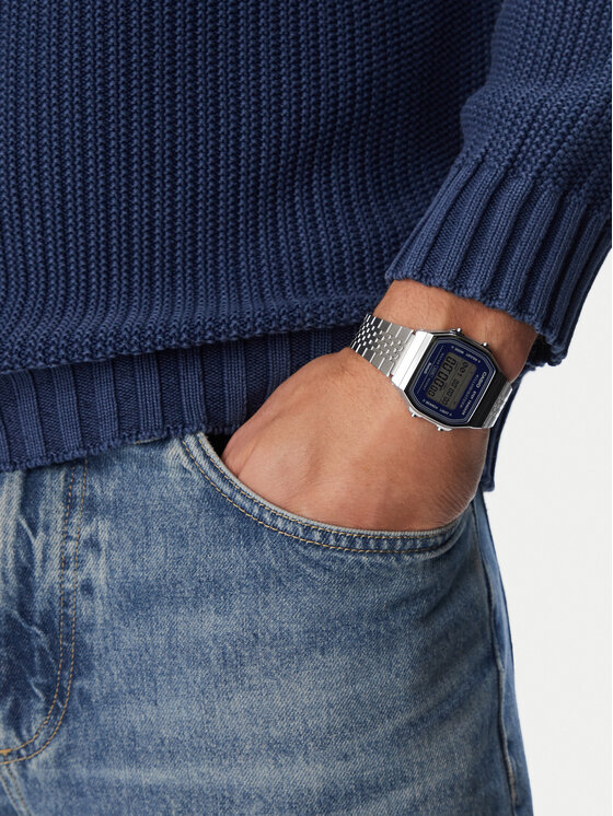 Casio Zegarek Casio Vintage ABL-100WE-2AEF Srebrny