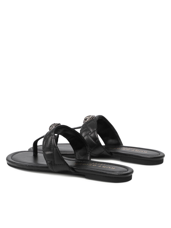 Kurt Geiger Flip flop Kurt Geiger Kensington T-Bar Sandal 8651400109 Negru