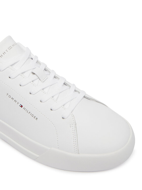 Tommy Hilfiger Sportcipők Tommy Hilfiger Th Court Core Ess Leather FM0FM05367 Fehér