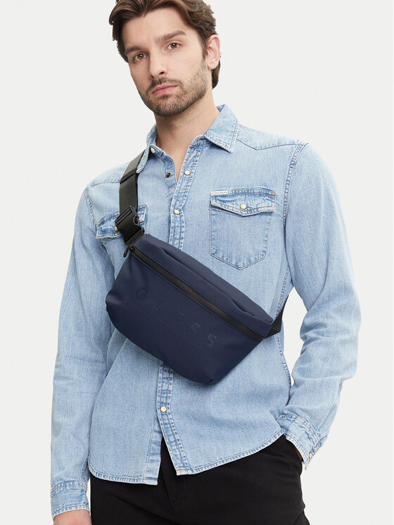 Guess Geantă crossover Guess HMSOWR P5292 Bleumarin