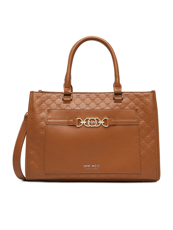 Nine West Ročna torba Nine West CEO-LUNA-II-H242045 Rjava