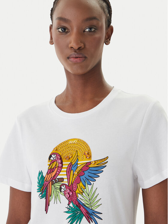 Liu Jo Liu Jo Camiseta WA6237 JS923 Blanco Regular Fit