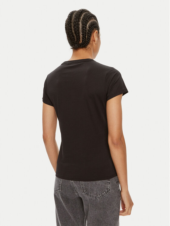 Calvin Klein Calvin Klein Póló Nano Logo K20K207212 Fekete Slim Fit