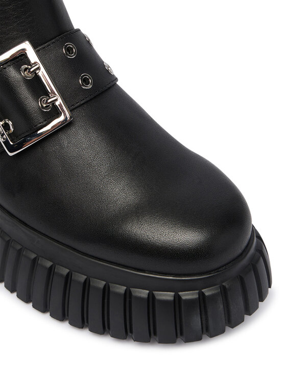 KARL LAGERFELD Zimske čizme KARL LAGERFELD Kreeper Wedge KL44490 Crna
