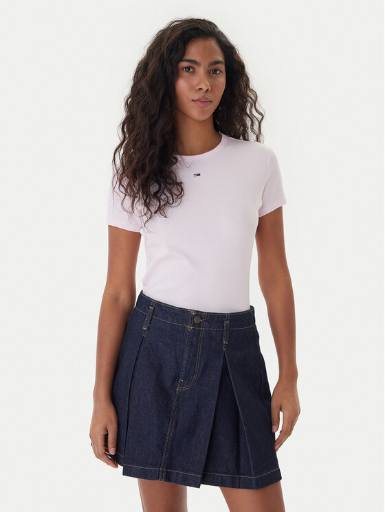 Tommy Jeans Tommy Jeans Camiseta Essential DW0DW17383 Rosa Slim Fit