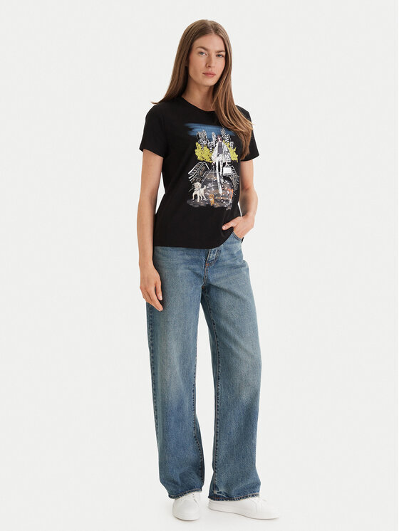DKNY DKNY Camiseta P61M0WNA Negro Regular Fit