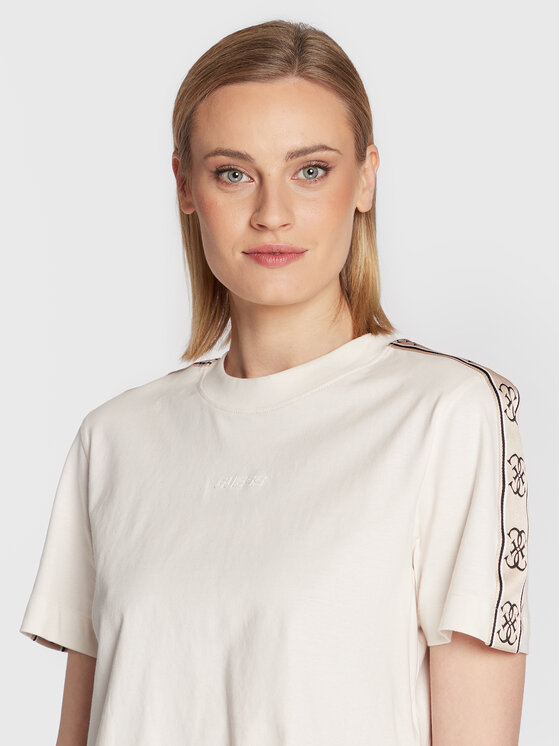 Guess Guess Majica V3RI08 I3Z14 Bež Relaxed Fit
