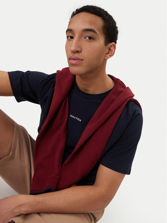 Nautica Nautica Camiseta NCC04498 Azul marino Regular Fit