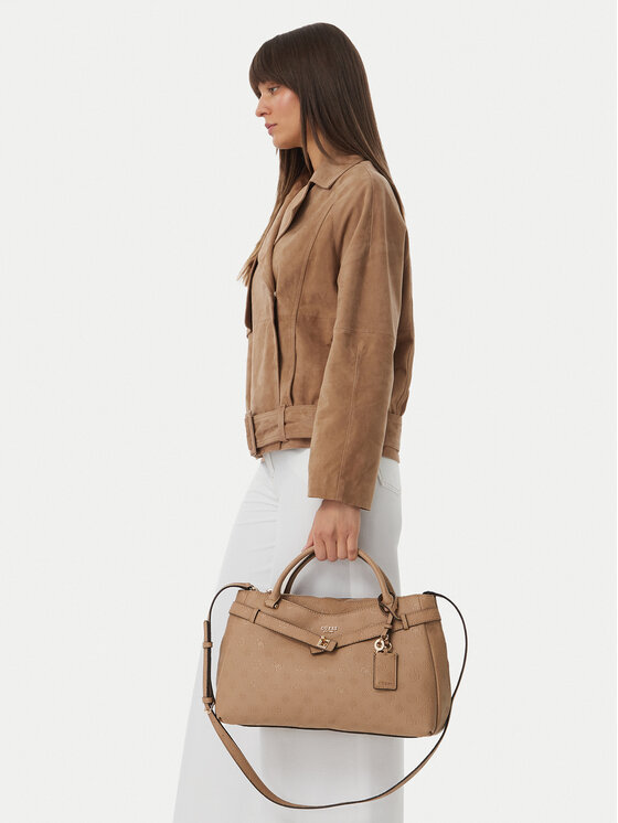 Guess Torebka Guess Ella Logo HWPD97 46060 Beżowy ciemny