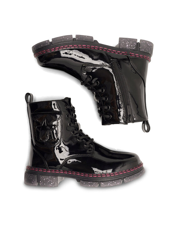 Nelli Blu Trapper stila apavi Nelli Blu CM230103-8 Melns