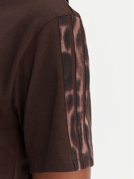 adidas adidas Camiseta Seasonal Essentials Leopard Print KE8830 Marrón Regular Fit