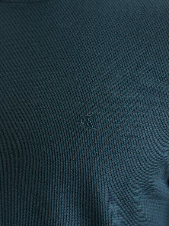 Calvin Klein Jeans Calvin Klein Jeans Camiseta Micro Waffle LV04RF206G Verde Slim Fit