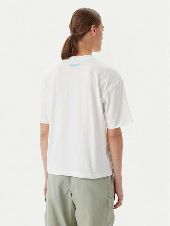 Napapijri Napapijri Футболка S-Nice NP0A4IG4 Écru Regular Fit