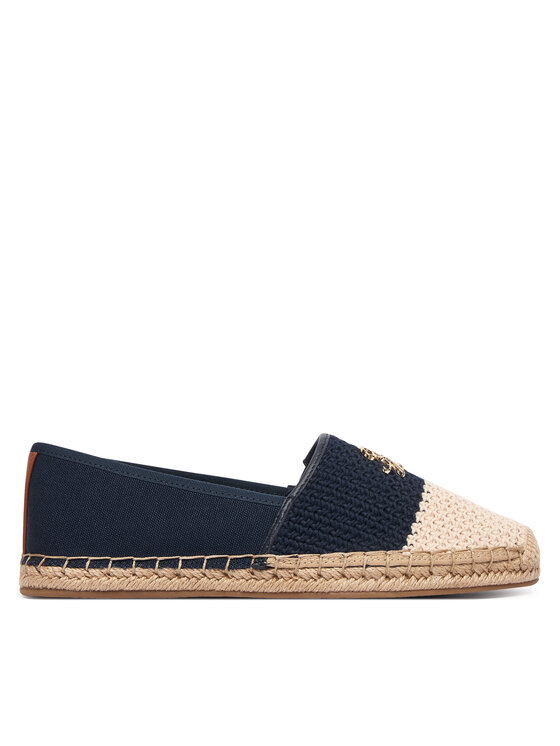Tommy Hilfiger Espadrilles Tommy Hilfiger Script Crochet Espadrille FW0FW09502 Tumši zils
