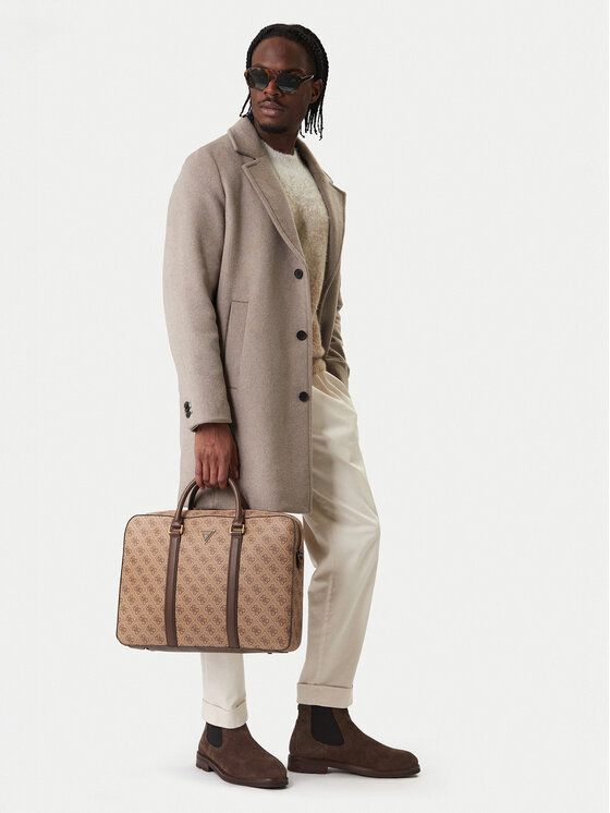Guess Torba za laptop Guess HMMILO P6169 Smeđa