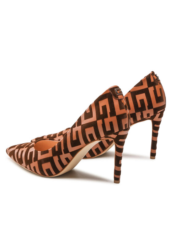Guess Čevlji z visoko peto Guess Piera FL7PR3 FAL08 Rjava