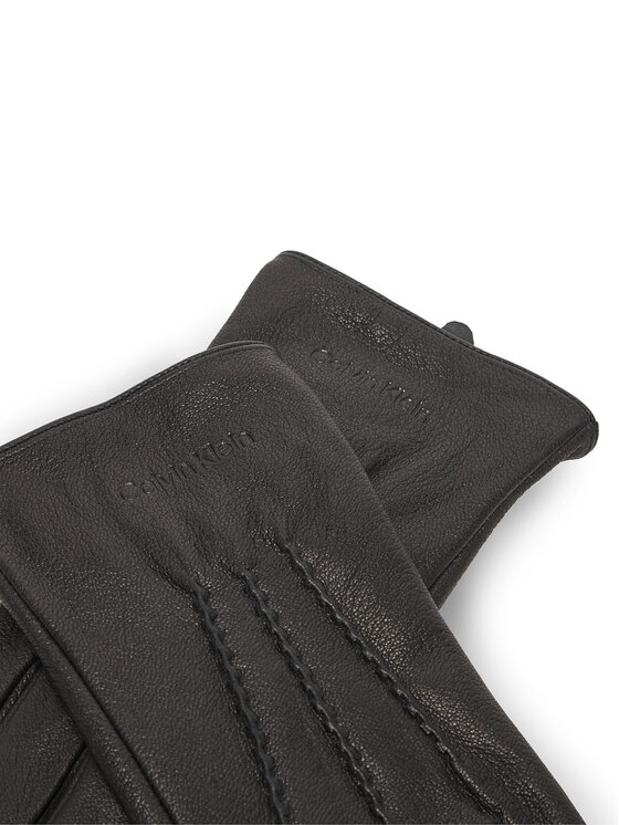 Calvin Klein Vīriešu cimdi Calvin Klein Classic LV04D8034G Melns