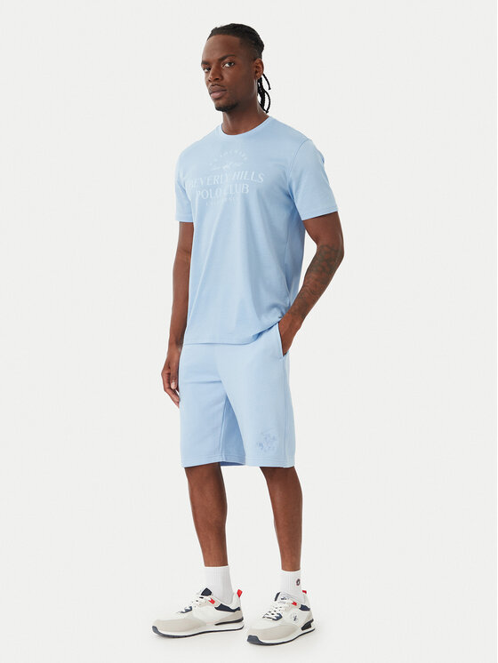 Beverly Hills Polo Club Beverly Hills Polo Club Camiseta M1303 Azul claro Regular Fit