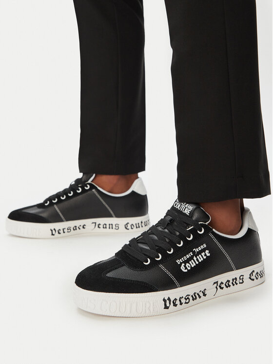 Versace Jeans Couture Снікерcи Versace Jeans Couture 80YA3SK6 ZPB82 Чорний
