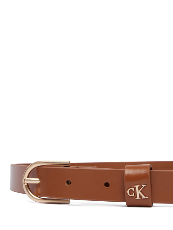 Calvin Klein Curea de Damă Calvin Klein Rounded Buckle Ck Loop LV04F7107G Maro