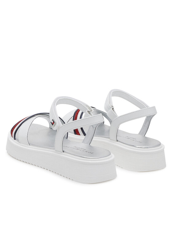 Tommy Hilfiger Sandali Tommy Hilfiger Sandal T4A2-33799-0273 S Bianco