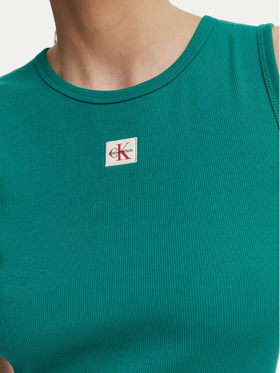Calvin Klein Jeans Calvin Klein Jeans Top LV047F246G Verde oscuro Slim Fit