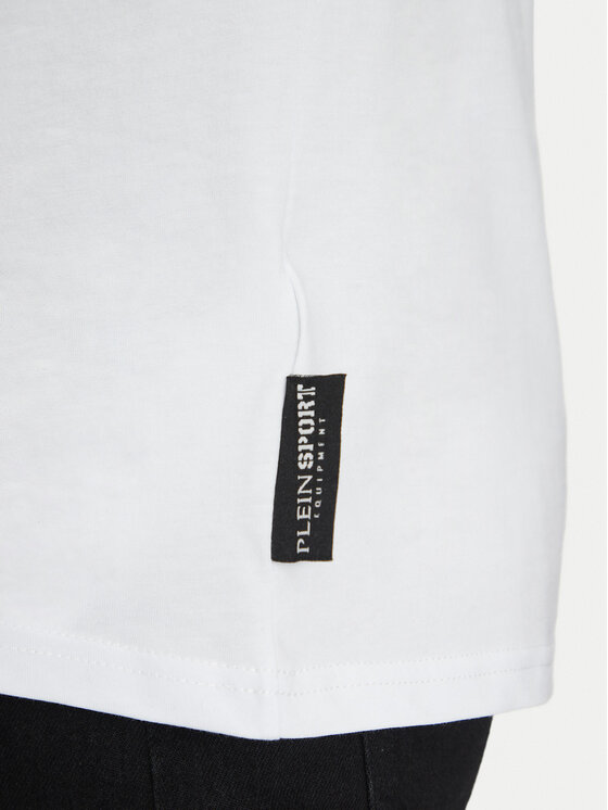 Plein Sport Plein Sport Marškinėliai SAEC MTK8019 STE001N Balta Regular Fit