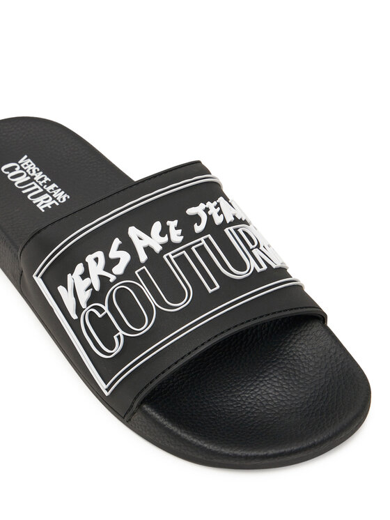 Versace Jeans Couture Шльопанці Versace Jeans Couture 78YA3SQ3 Чорний