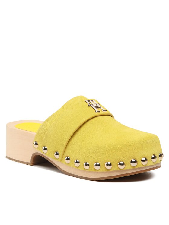 Tommy Hilfiger Сабо Tommy Hilfiger Th Clog Suede FW0FW07171 Жълт