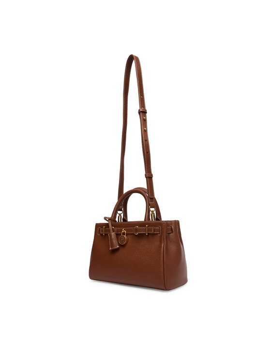 Tommy Hilfiger Borsetta Tommy Hilfiger American Icon Mini Tote Leather AW0AW17926 Marrone